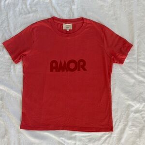Sézane  x Maddie Nye t-shirt Amor Sz XS